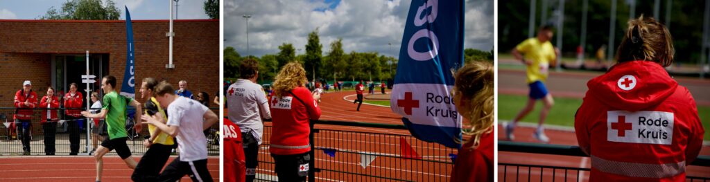 Atletiek op het Pim Mulier sportpark in Haarlem
