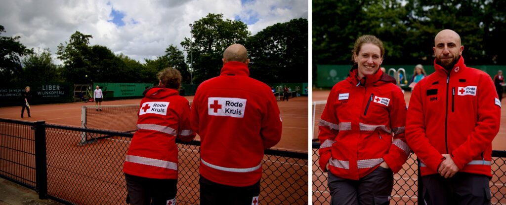 Op de tennisbanen in Haarlem