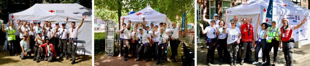 Rode Kruis teams tijdens de 4Daagse
