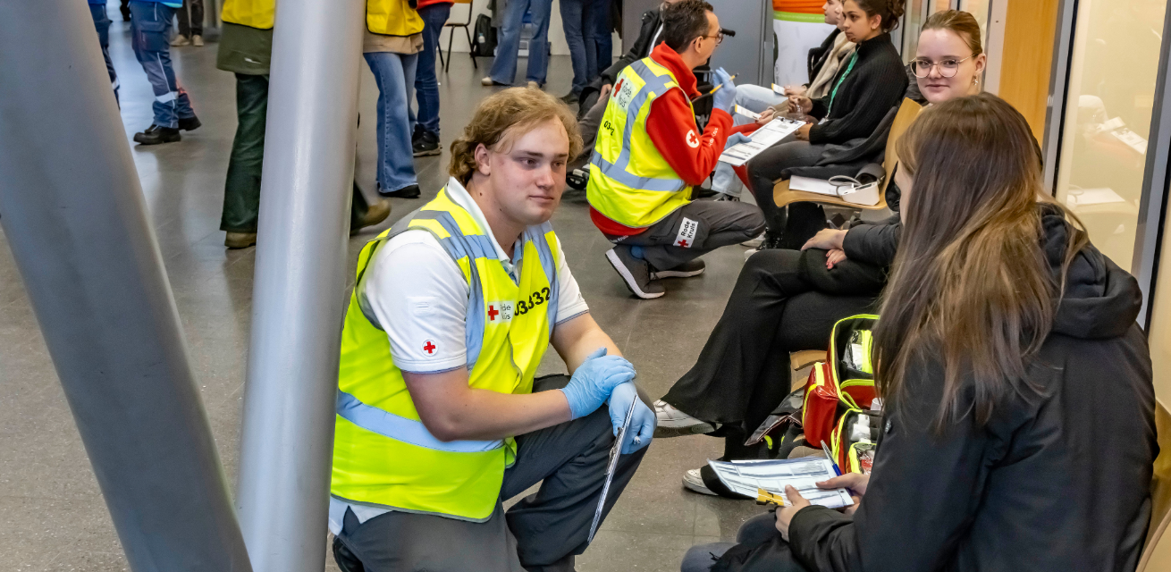 Dennis Gerding in Actie Rode Kruis