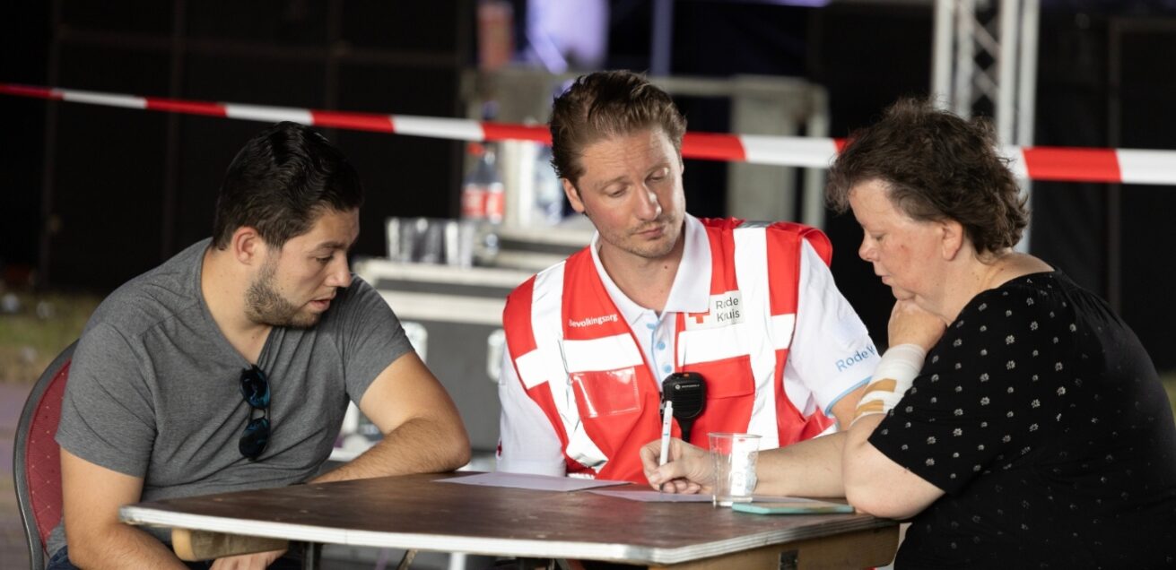 Oefening Bevolkingzorg vrijwilligers Rode Kruis WiSH Outdoor wil jij ook vrijwilliger worden bij bevolkingszorg