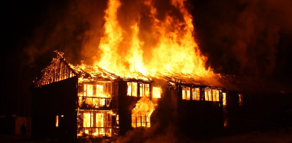 Huis in brand