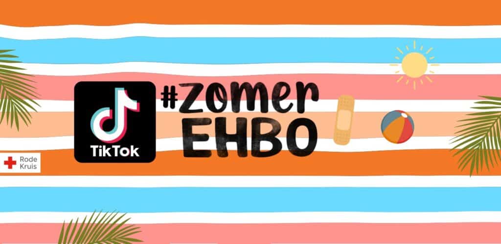 Rode Kruis zomer-EHBO op TikTok