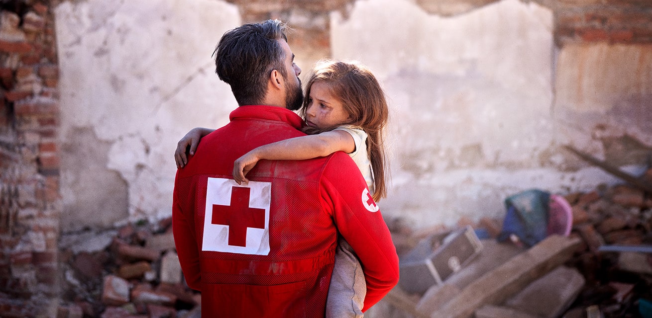 Zie je het Rode Kruis, zie je hulp