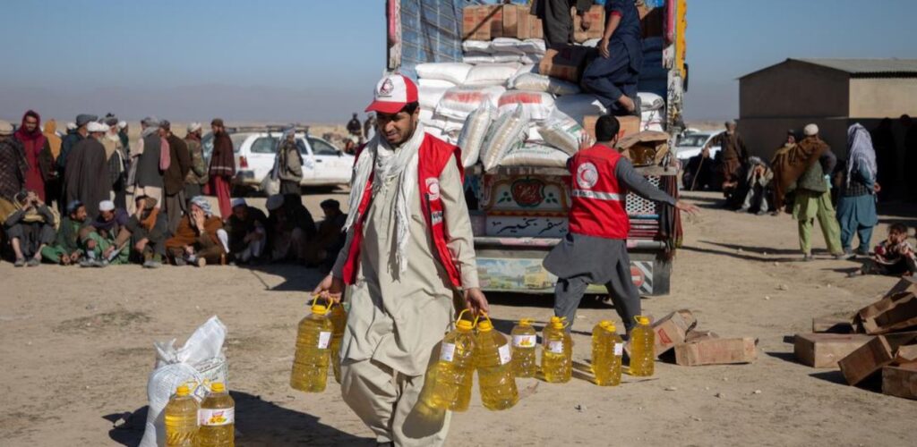 Rode Kruis biedt voedselhulp in Afghanistan