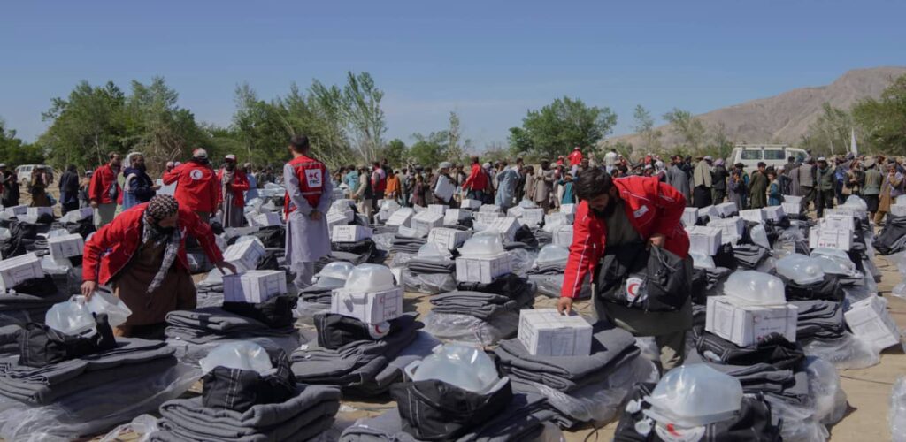 Rode Kruis hulp in Afghanistan na overstromingen mei 2024