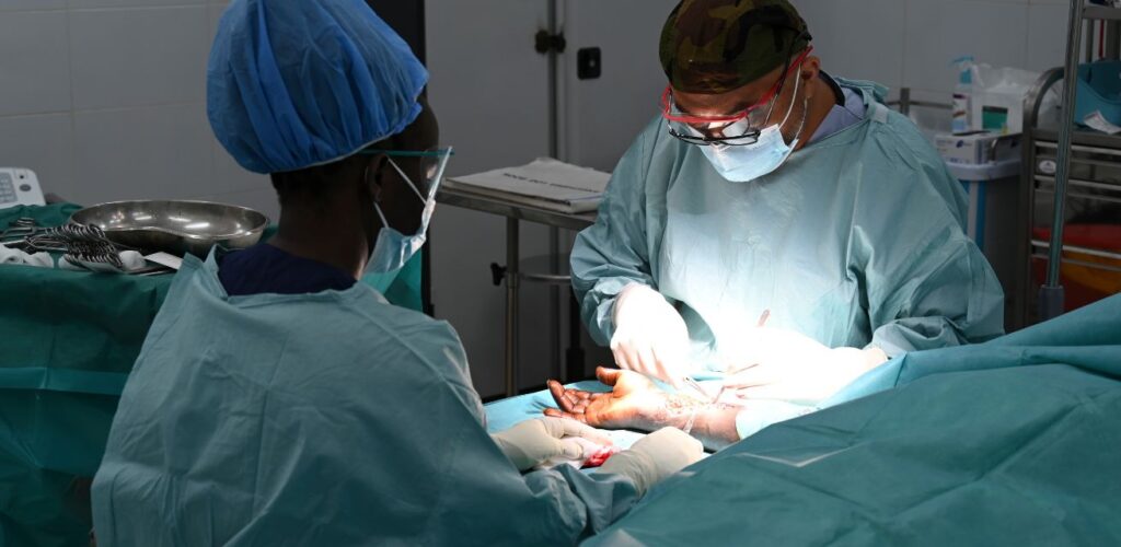 Rode Kruis-hulpverleners in Zuid-Soedan