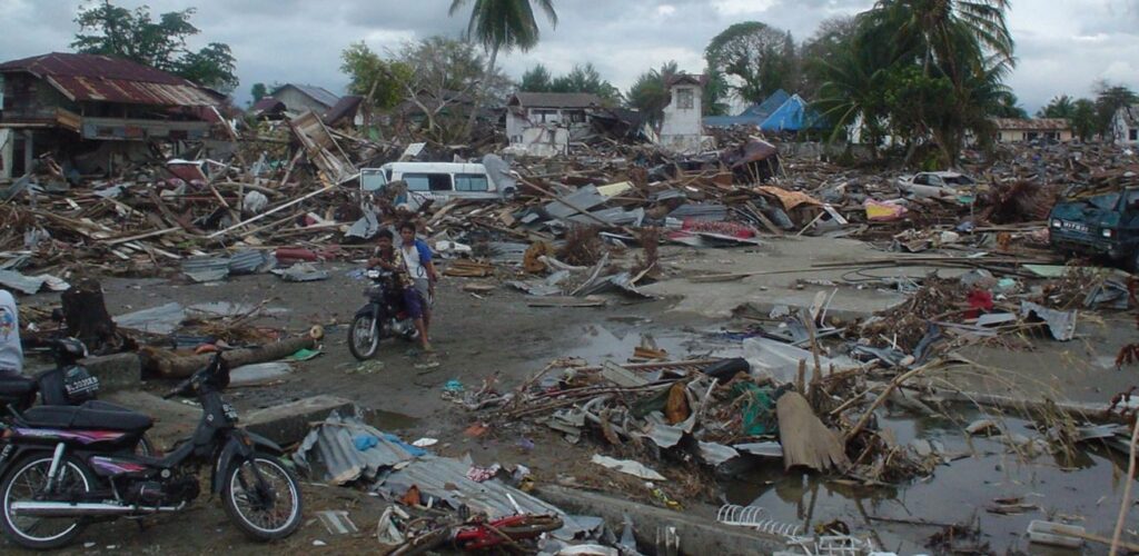 De tsunami in 2004 raakte miljoenen mensen in in Zuid- en Zuidoost-Azië