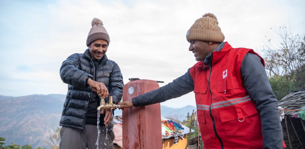Ondersteuning van het Rode Kruis in Nepal