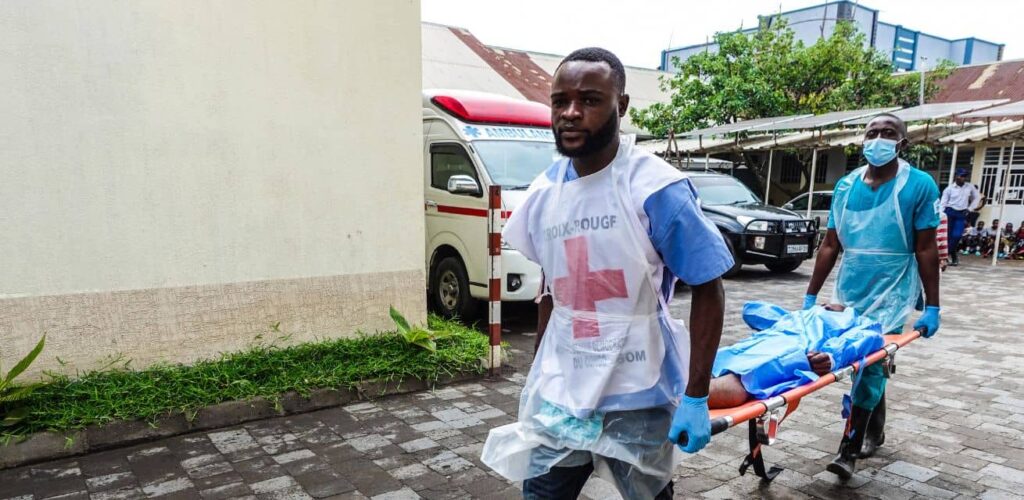 Ziekenhuizen in Goma stromen vol met gewonde mensen