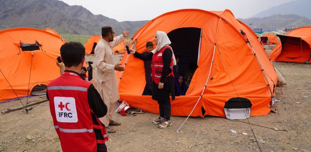 Tentenkampen aan de grens van Afghanistan