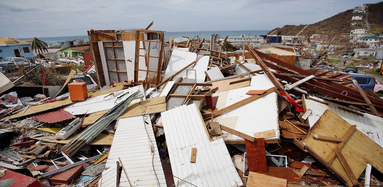 Ravage op Sint-Maarten na orkaan Irma