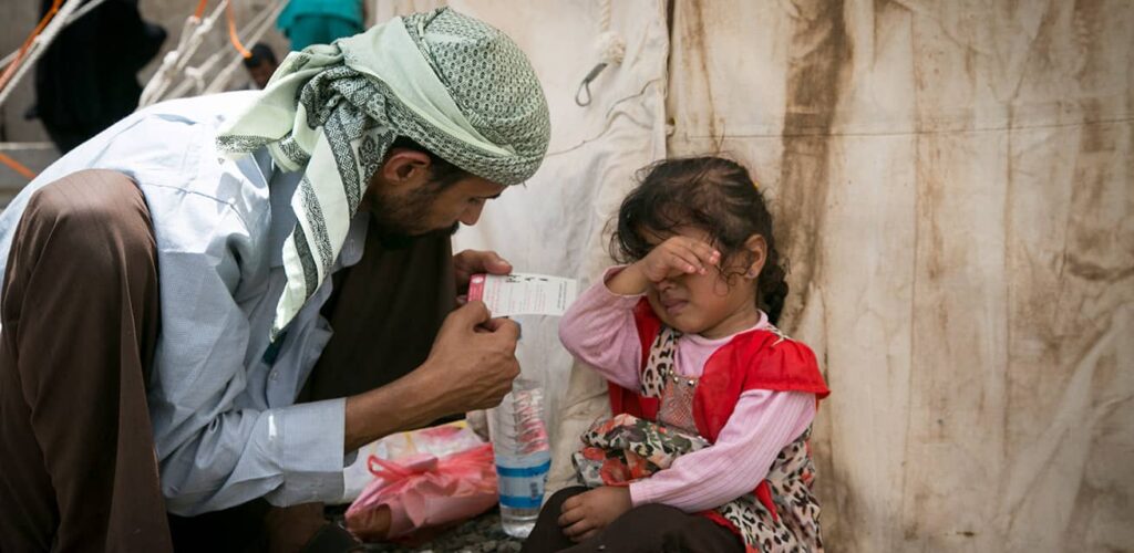 Vader en dochter in ziekenhuis in Yemen met cholera symptomen - Rode Kruis