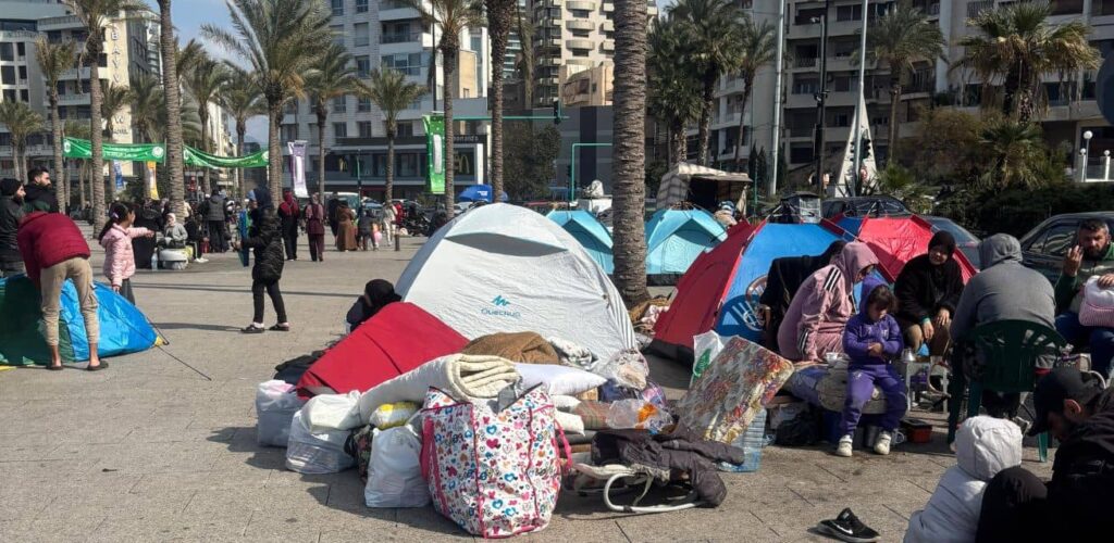 Tenten Libanon conflict Midden Oosten foto Rode Kruis hulpverlener Anke Bert