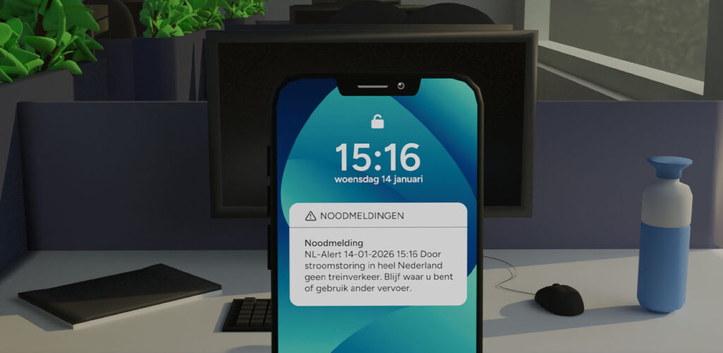 Een situatie uit de interactieve game Het Noodscenario