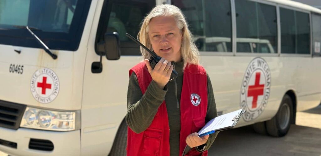 Rode Kruis-hulpverlener ICRC Johanneke in Gaza